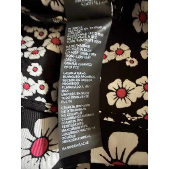 The Kooples Mixed Floral Button Front Mini Dress Size 2 NWT Feminine Relaxed - Picture 14 of 16